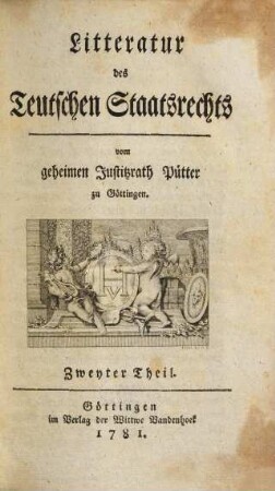 Litteratur des Teutschen Staatsrechts, Zweyter Theil