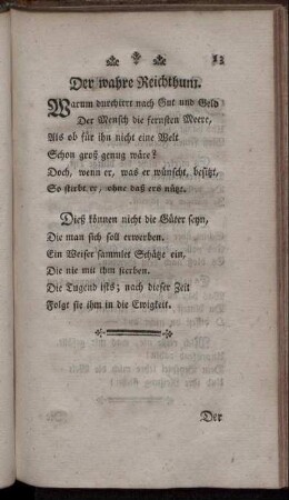Der wahre Reichthum. - Die Mücke.