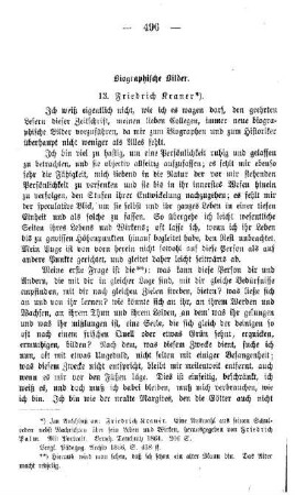 Biographische Bilder : 13. Friedrich Kraner