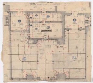 Schloss Posen, Posen Umbau: Aufmaß Erdgeschoss