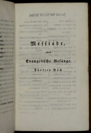 Messiáde, oder Evangêlische Gesänge. Fünftes Bûch.