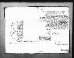 Schreiben von Martin Martin, Zimmermann, 1607 (Folio Doppelblatt) und Entwurf für einen Bericht über die Erhöhung seiner Besoldung (nicht von Schickhardt), 18. Oktober 1607 (Folio)