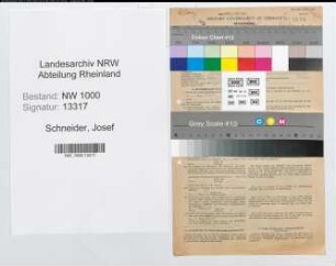 Entnazifizierung Josef Schneider, geb. 27.03.1897 (Beamter)