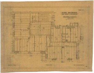 Billing, Hermann; Karlsruhe, Hirschstr. 101 a / Vorholzstr.; Haus Kohlbecker - Grundriss 2. OG