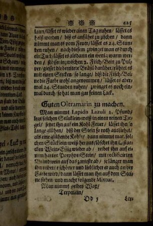 Guten Otramarin zu machen. - Das verdorbene Pulver wieder zurecht zu bringen.