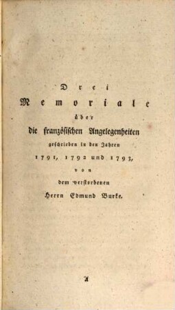 Hinterlassene Schriften