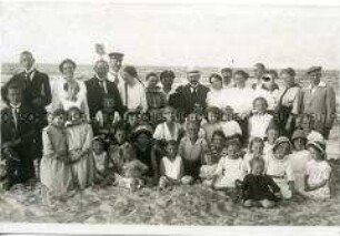 Gruppe am Strand