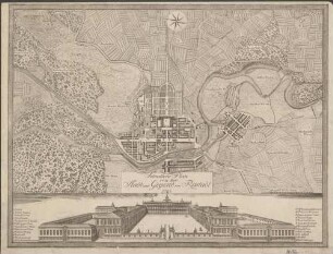 Situationsplan von der Stadt und Gegend von Rastadt 1798