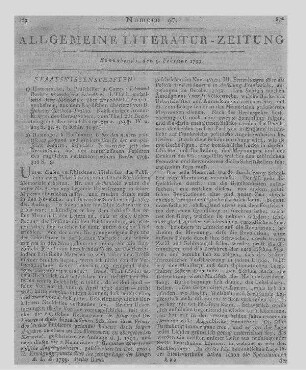 Kleines Magazin für Prediger. Bd. 3. Hrsg. von einer Gesellschaft protestantischer Gottesgelehrten. Rostock, Leipzig: Stiller [s.a.]