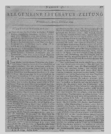 Kleines Magazin für Prediger. Bd. 3. Hrsg. von einer Gesellschaft protestantischer Gottesgelehrten. Rostock, Leipzig: Stiller [s.a.]