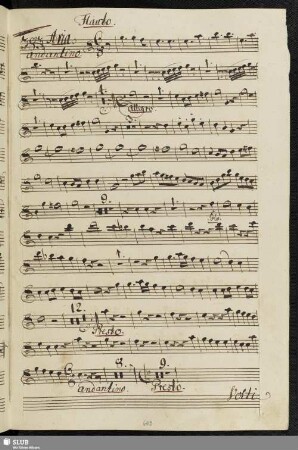 383. Aria: Non vo già che si suonino / Salieri, A.