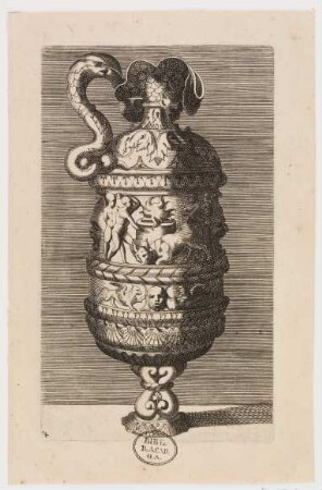 Vase mit Opferdarstellung und Stier