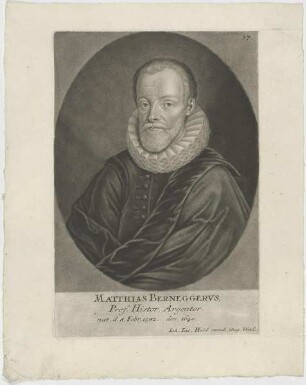 Bildnis des Matthias Berneggervs