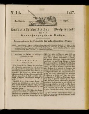 No 14. 1837. 7. April