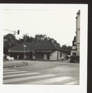 Ist-Zustand der B 239 vor den Bauarbeiten 1988 im Bereich der Bahnhofstr. Detmold. Paulinenstr. Papierabzug