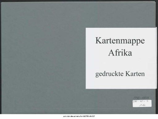 Nordafrika, größere Teile : 1750-1859 : Kartensammlung