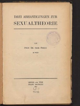 Drei Abhandlungen zur Sexualtheorie