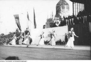 Dresden, Heinz-Steyer-Stadion, Auftritt des Moissejew-Ensemble, 3./4. Januar 1950