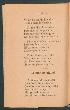 El blanco clavel