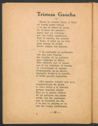 Tristeza Gaucha
