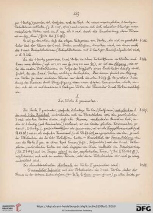 II. Die Verba II geminatae