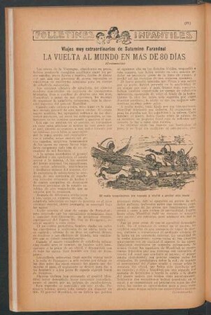 La vuelta al mundo en más de 80 días - (Continuación) : Folletines infantiles - Viajes muy extraordinarios de Saturnino Farandoul
