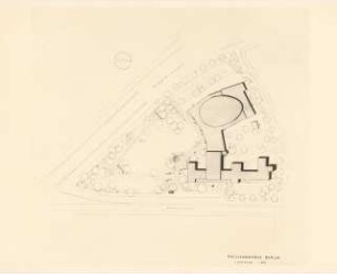 Philharmonie, Berlin-Wilmersdorf: Lageplan 1:500 (Foto von Inv.Nr. 36934)