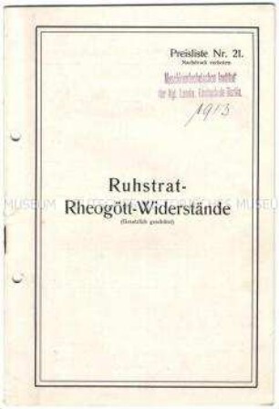 Elektrische Widerstände