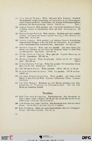 Textilien (Nr.225-282)