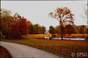 Potsdam, Neuer Garten, Blick auf das Maschinenhaus in Glienicke.