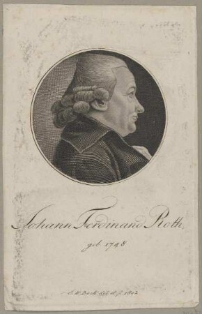 Bildnis des Johann Ferdinand Roth