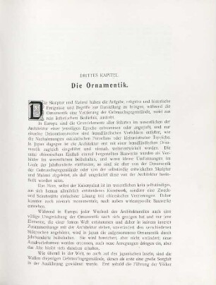 Drittes Kapitel. Die Ornamentik