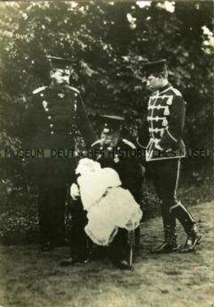 Wilhelm I. mit seinem Sohn, Enkel und Urenkel