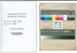 Entnazifizierung Herbert Latzel , geb. 24.06.1898 (Lehrer)