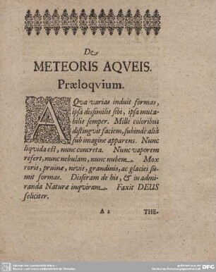 Praeloquium.