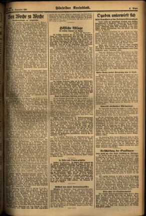 Zweite Ausgabe vom Montag, den 25. November 1935.