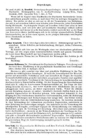 119, Hermann Hoffmann. Vererbung und Seelenleben. 1922