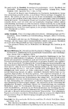 119, Hermann Hoffmann. Vererbung und Seelenleben. 1922