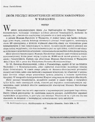3: Zbiór pieczęci bizantyjskich Muzeum Narodowego w Warszawie