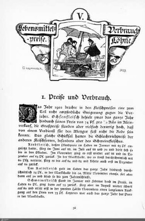 Lebensmittelpreise. Verbrauch. Löhne.