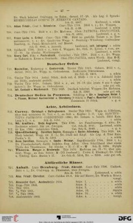 Altfürstliche Häuser (Nr. 721-1337)