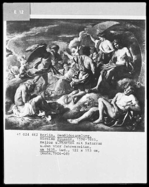 Helios und Phaeton mit Saturn und den vier Jahreszeiten