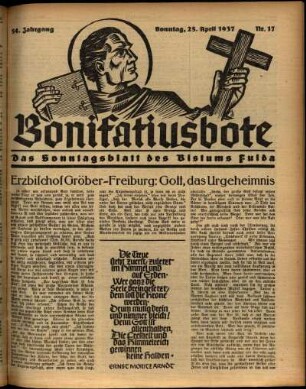 Ausgabe vom Sonntag, den 25. April 1937.