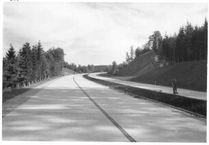 Trassierung, Betonfahrbahndecke, Leitplanken