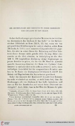 14: Die Zeichnungen des Cyriacus im Codex Barberini des Giuliano di San Gallo