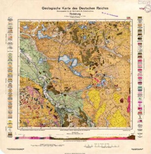 4748 Radeburg, Geologische Karte des Deutschen Reiches