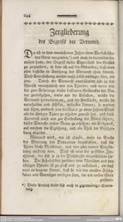 [VIII.] Zergliederung des Begriffs der Vernunft