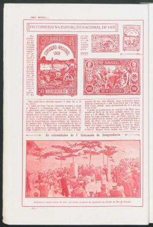 Os Correios na Exposição Nacional de 1908