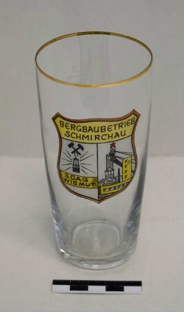 Trinkglas "Bergbaubetrieb Schmirchau"