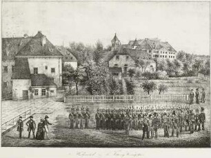 Die Wachparade auf der Festung Königstein
